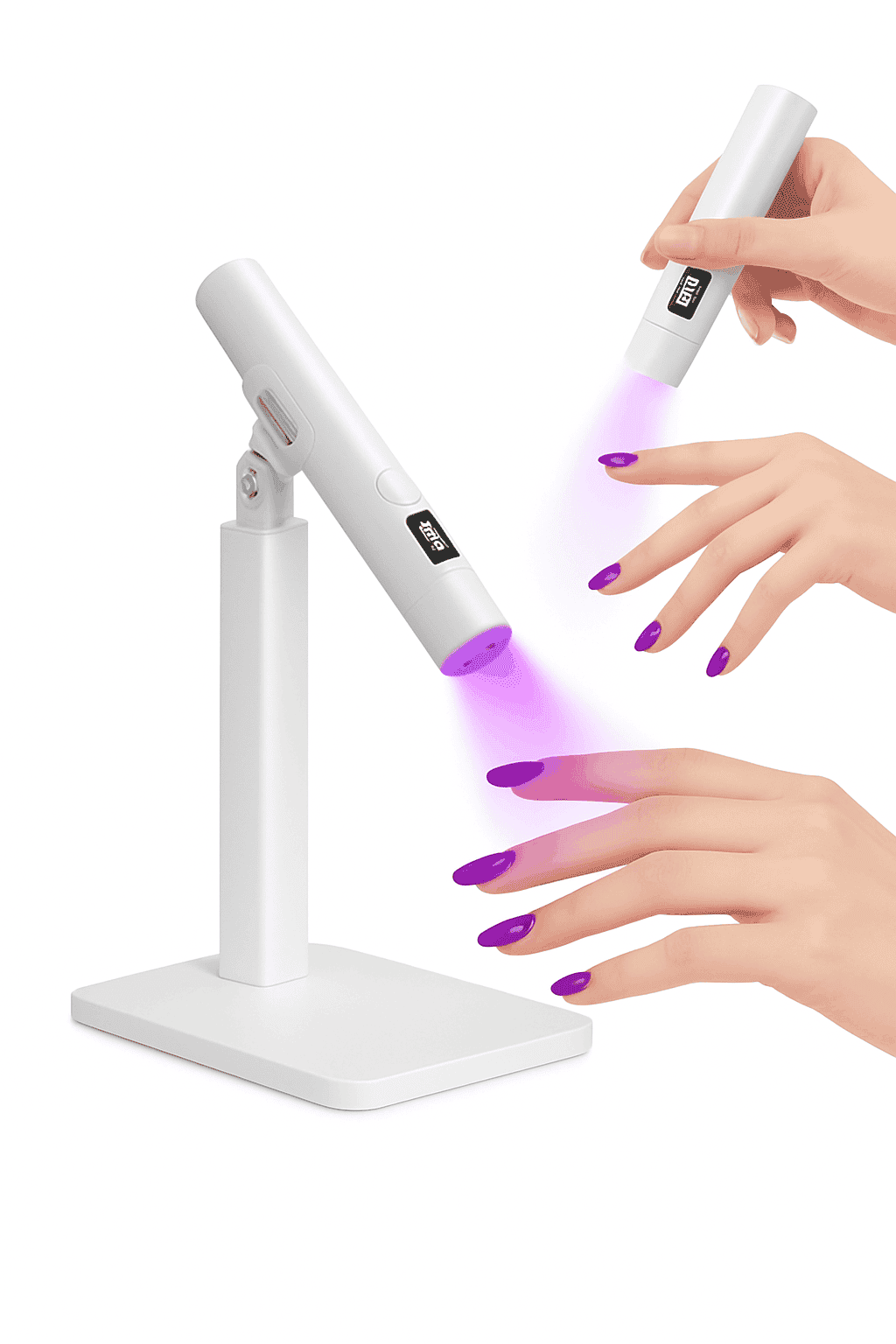 Mini Portable UV LED Nail Lamp for Quick Gel Curing-White