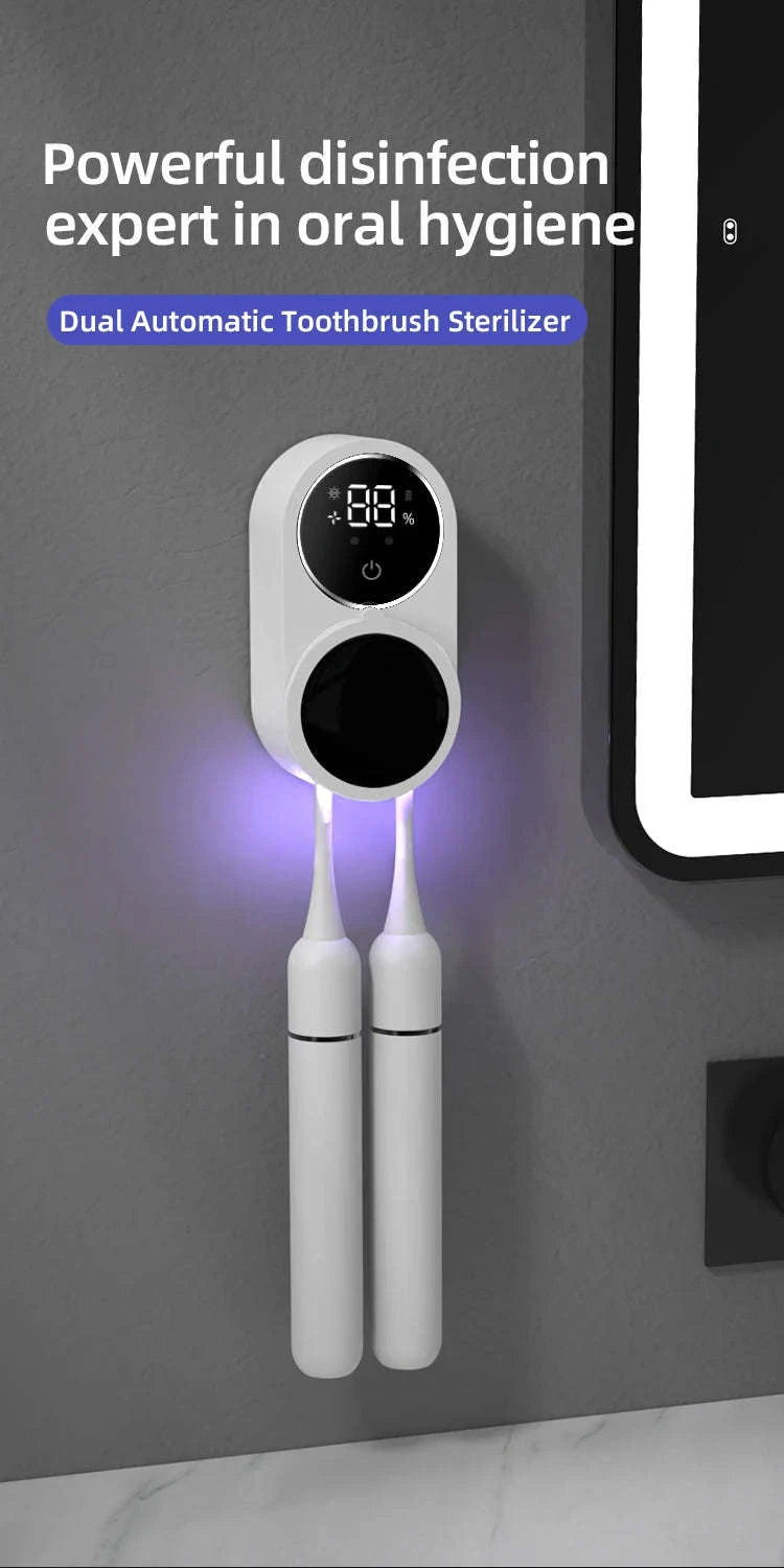 Mini Portable UV Toothbrush Sterilizer-WHITE
