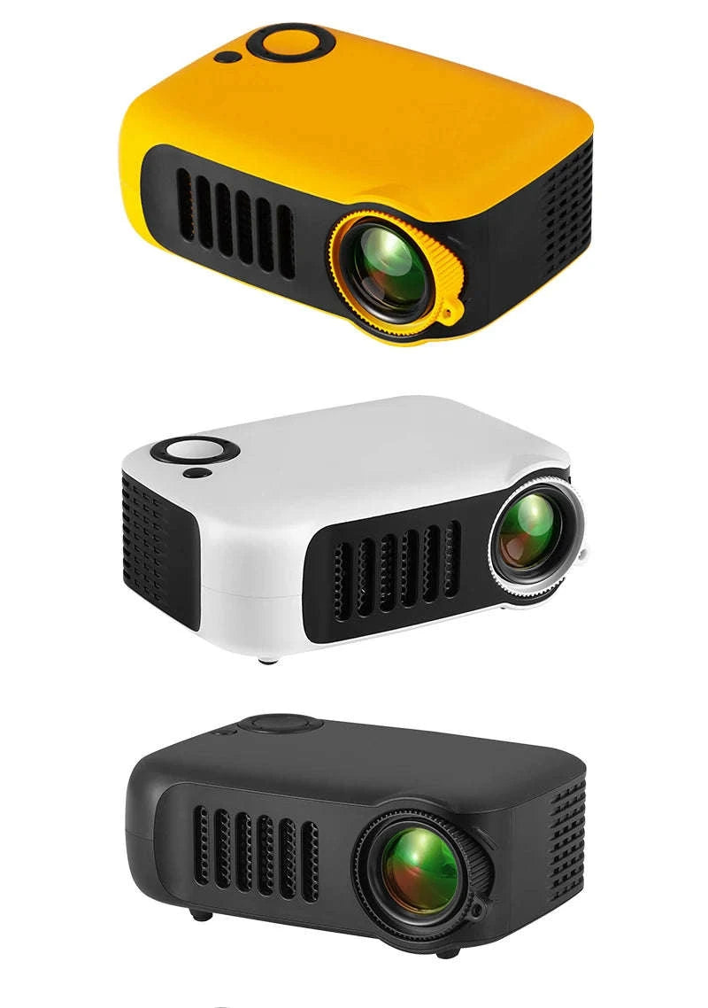 Mini Projector A2000 | Compact Home Cinema Projector-White / UK Plug