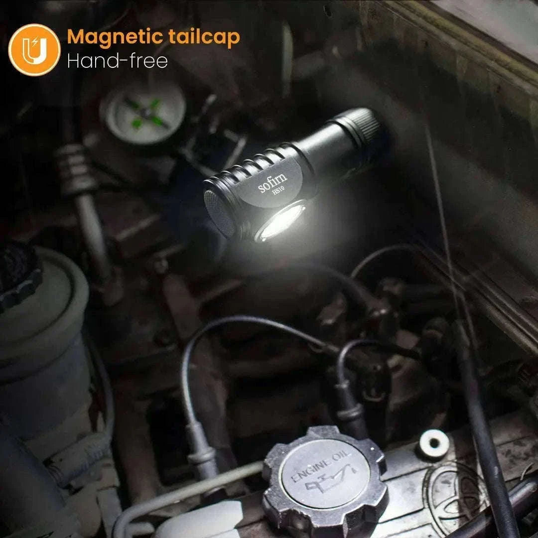 Mini Rechargeable LED Headlamp 1100lm USB-C Magnetic Tailcap-5000K / Brazil