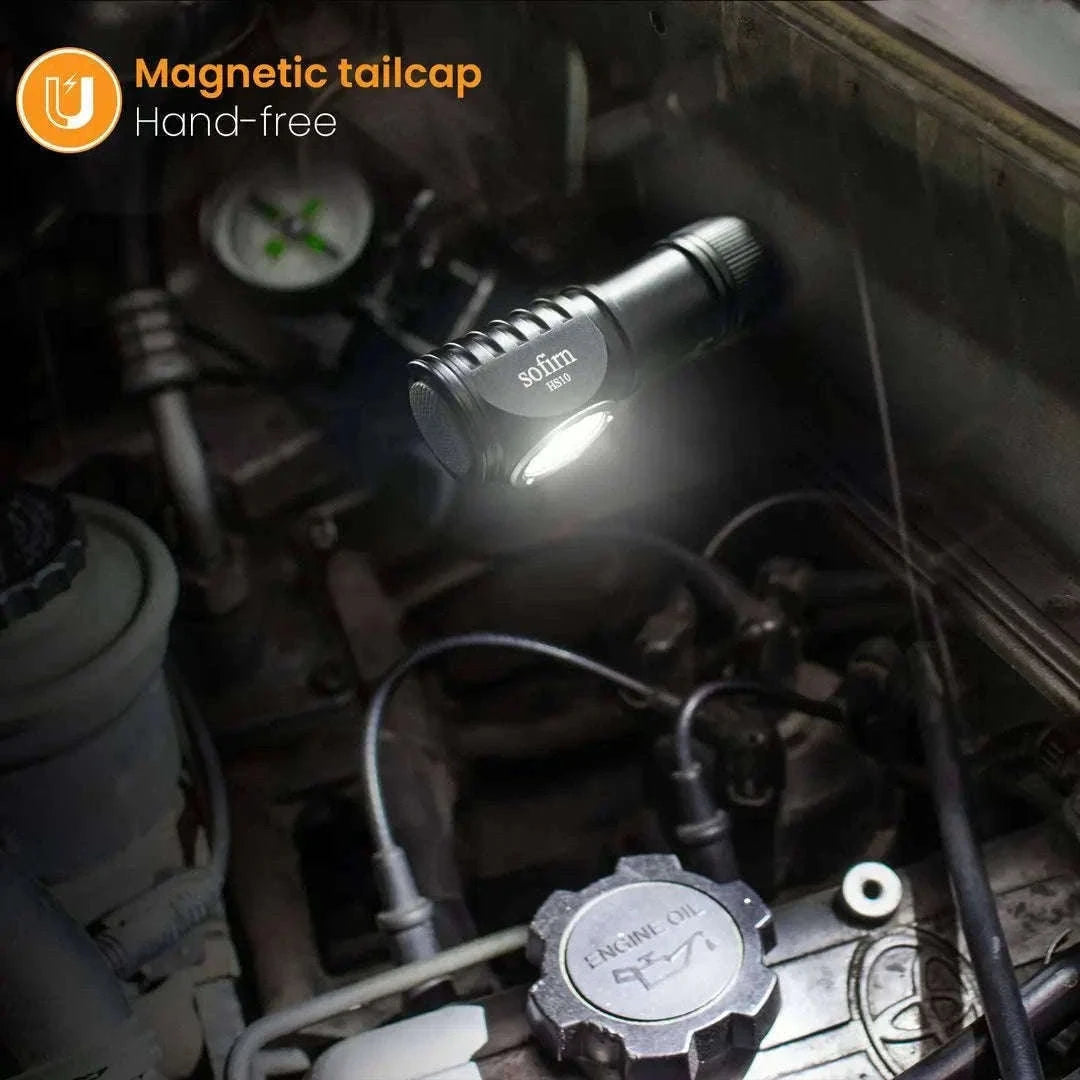 Mini Rechargeable LED Headlamp 1100lm USB-C Magnetic Tailcap-