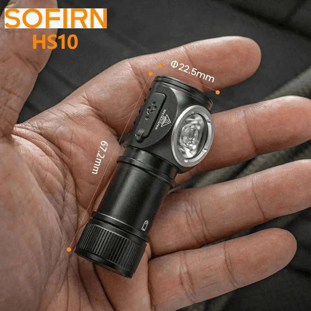 Mini Rechargeable LED Headlamp 1100lm USB-C Magnetic Tailcap-
