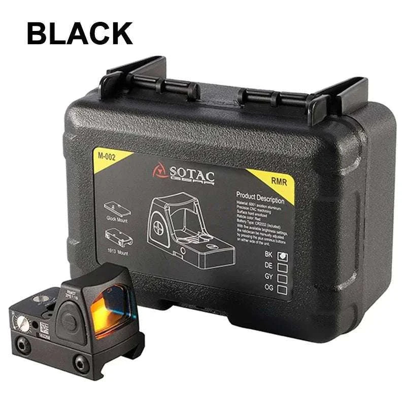 Mini Red Dot Sight 1× Reflex Scope with 20mm Rail Mount-RMR Black / france