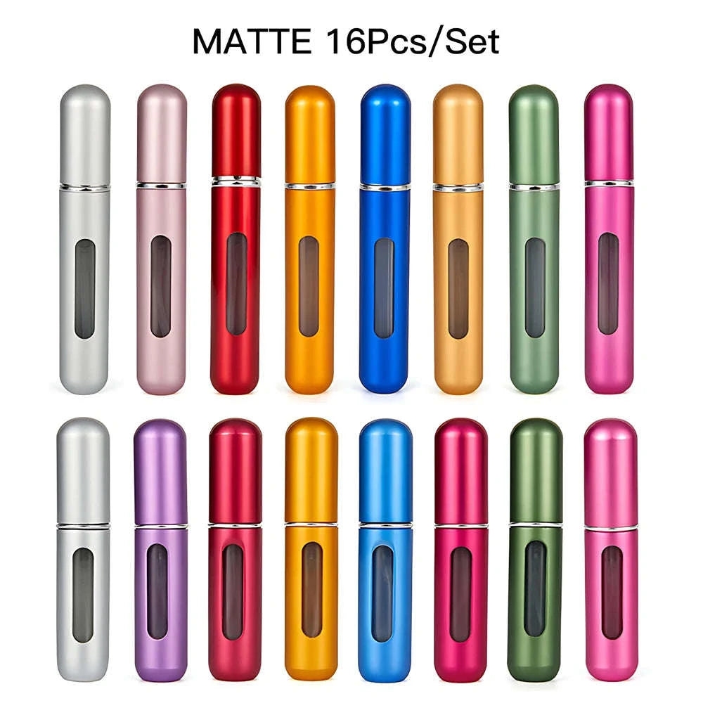 Mini Refillable Spray Container Portable Travel Atomizer-5 And 8ML 1Set-10PCS