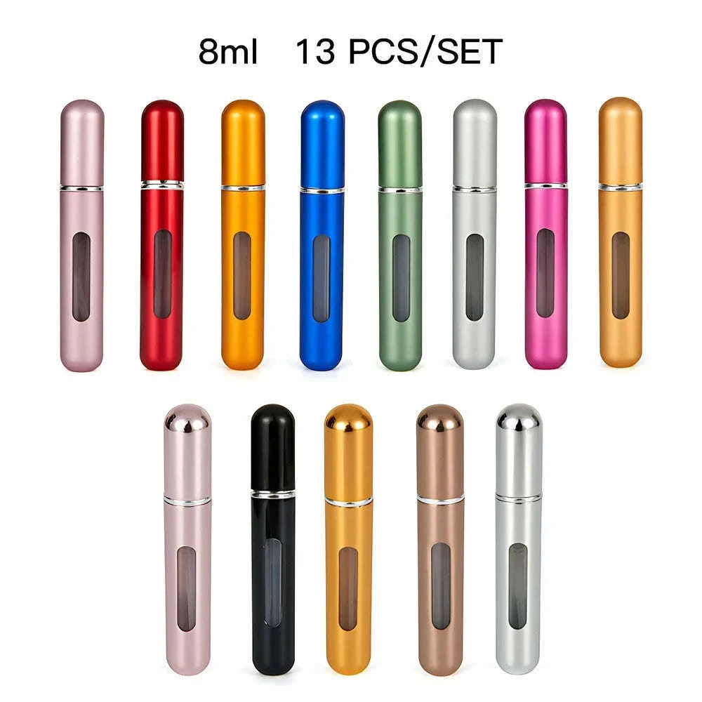Mini Refillable Travel Perfume Atomizer Spray Container-5 And 8ML 1Set-10PCS
