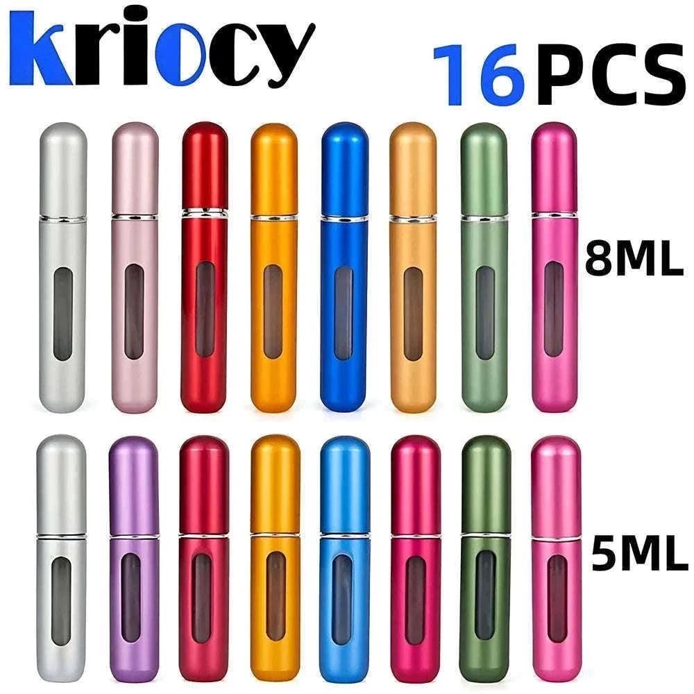 Mini Refillable Travel Perfume Atomizer Spray Container-5 And 8ML 1Set-10PCS