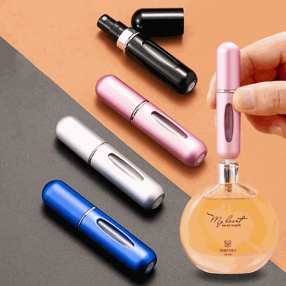 Mini Refillable Travel Perfume Atomizer Spray Container-5 And 8ML 1Set-10PCS