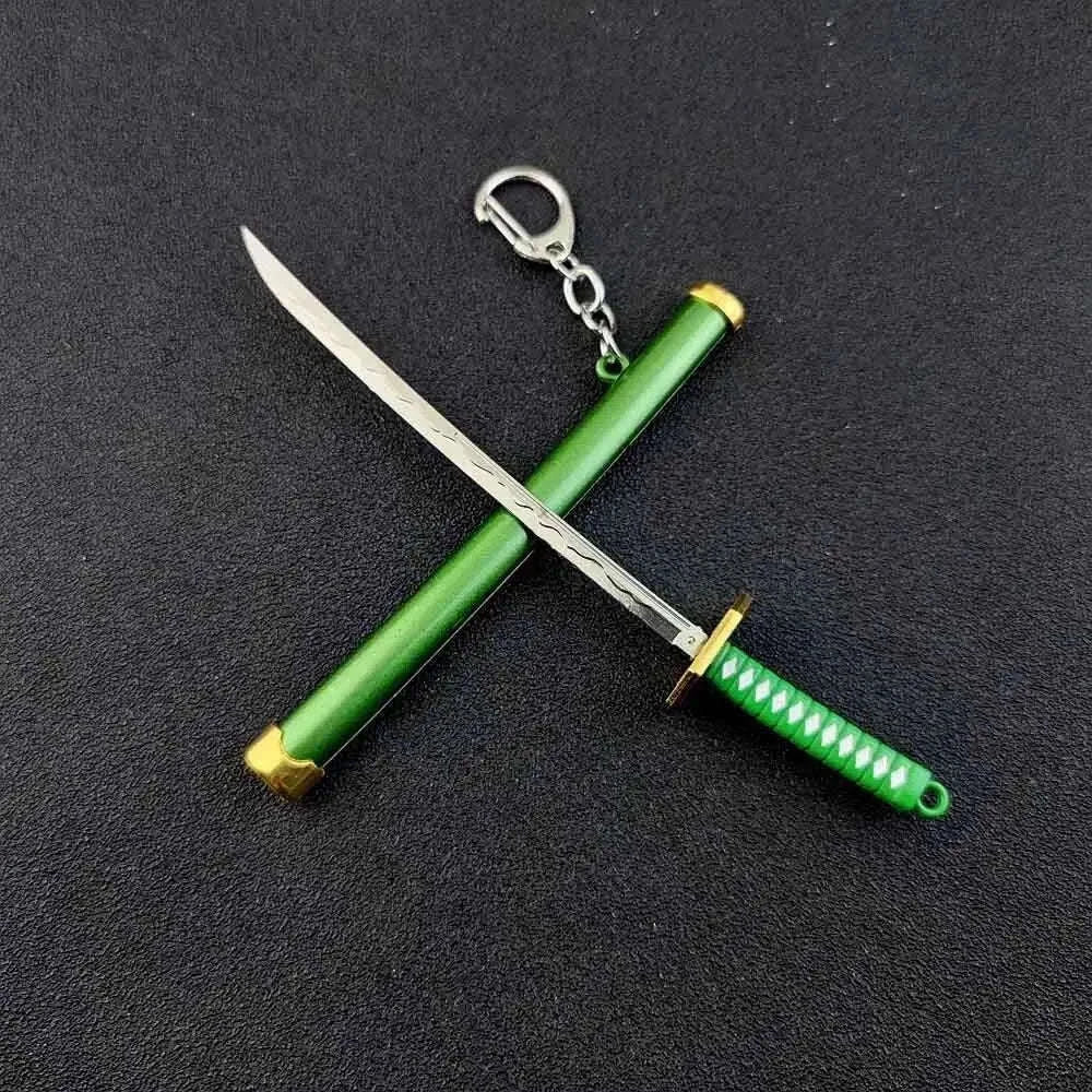 Mini Roronoa Zoro Samurai Sword Keychain-769-black