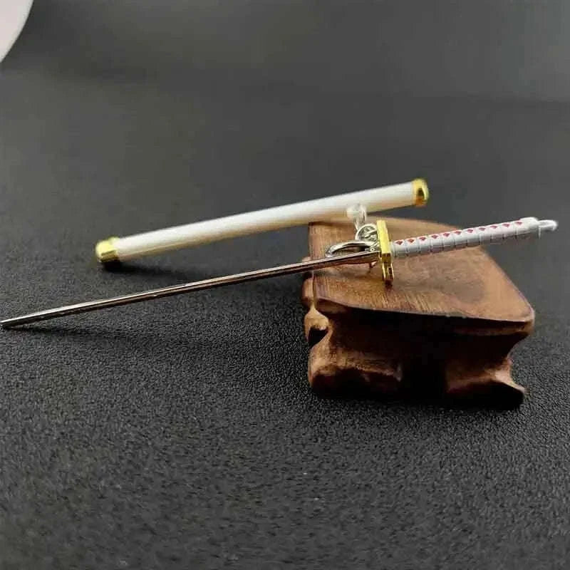 Mini Roronoa Zoro Samurai Sword Keychain-769-black