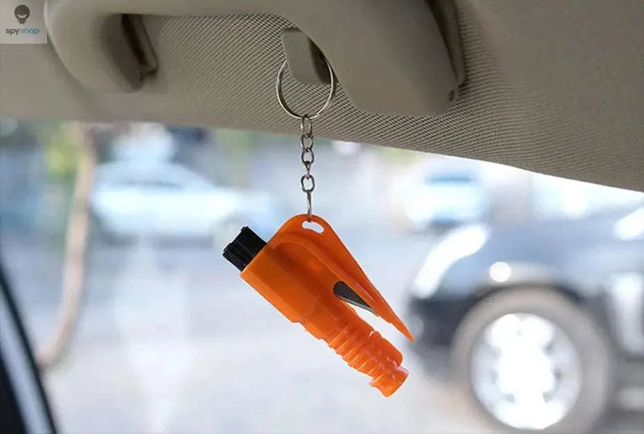 Mini Safety Hammer Keychain – Compact Car Escape Glass Breaker-PURPLE