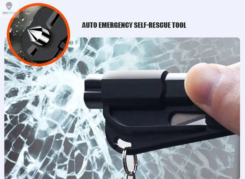 Mini Safety Hammer Keychain – Compact Car Escape Glass Breaker-PURPLE