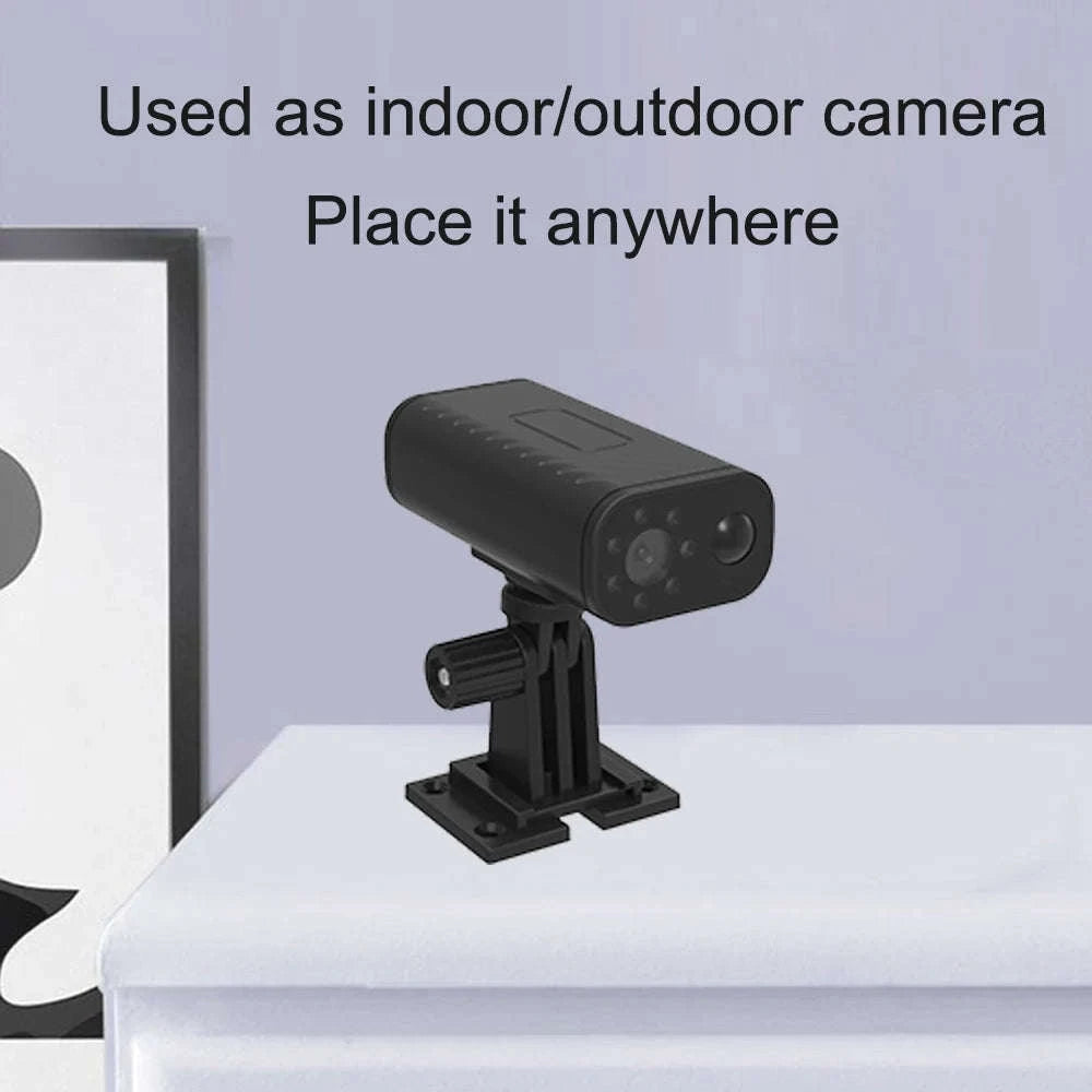Mini Smart Home Security Camera with Wireless Remote View-black / Only camera