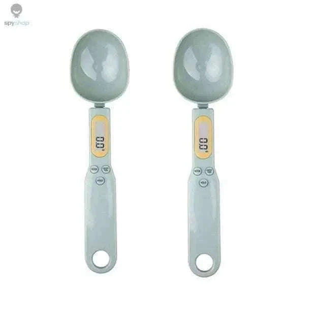 Mini Spoon Scale Digital Kitchen Scale 0.1–500g-2PCS Light green / 1Kg