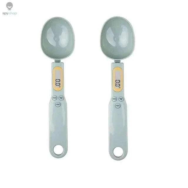 Mini Spoon Scale Digital Kitchen Scale 0.1–500g-2PCS Light green / 1Kg