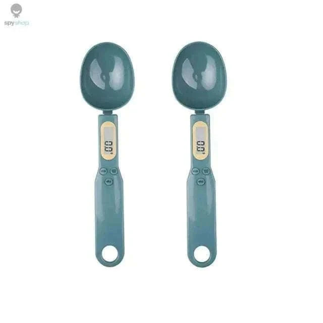 Mini Spoon Scale Digital Kitchen Scale 0.1–500g-2PCS Light green / 1Kg