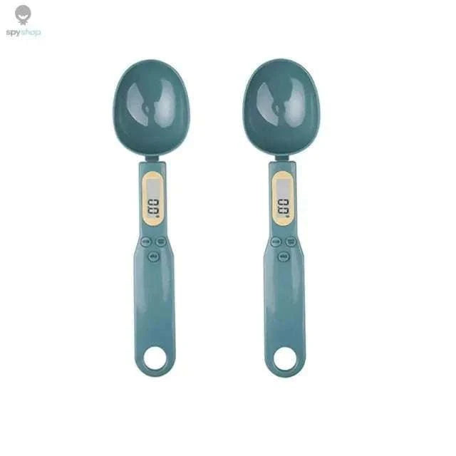 Mini Spoon Scale Digital Kitchen Scale 0.1–500g-2PCS Light green / 1Kg