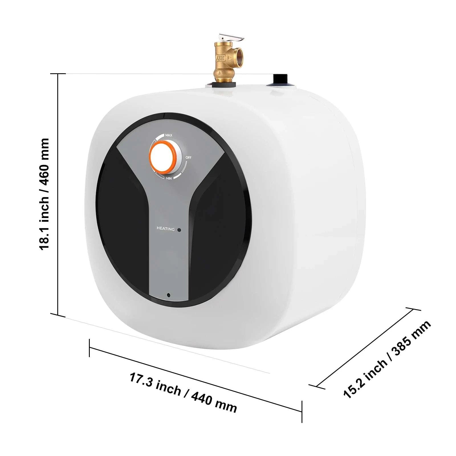 Mini Tank Electric Water Heater 10L Fast Heating for Kitchen Bathroom-2.5Gal / United States