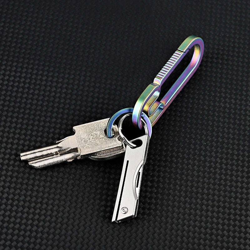 Mini Titanium Alloy Folding Knife for Everyday Carry-titanium alloy B