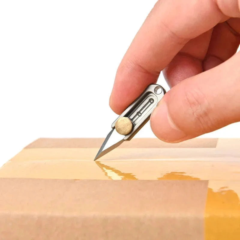 Mini Titanium Alloy Folding Knife for Everyday Carry-titanium alloy B