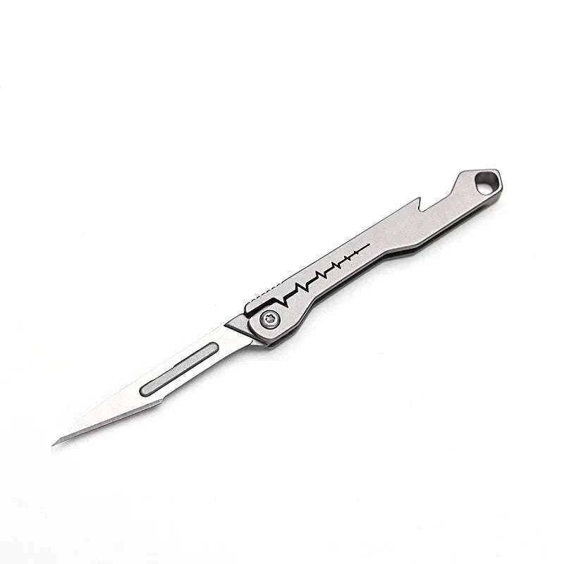 Mini Titanium Alloy Folding Knife for Outdoor EDC-titanium alloy