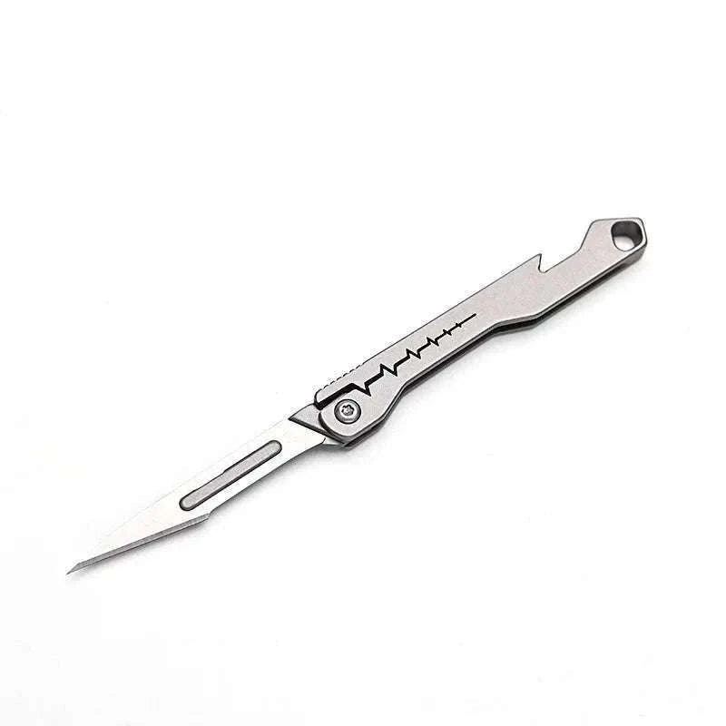 Mini Titanium Alloy Folding Knife for Outdoor EDC-titanium alloy