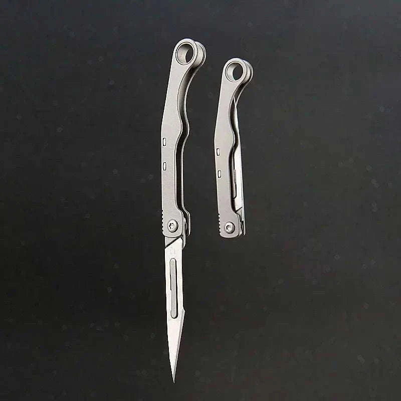 Mini Titanium Alloy Folding Knife for Outdoor EDC-titanium alloy