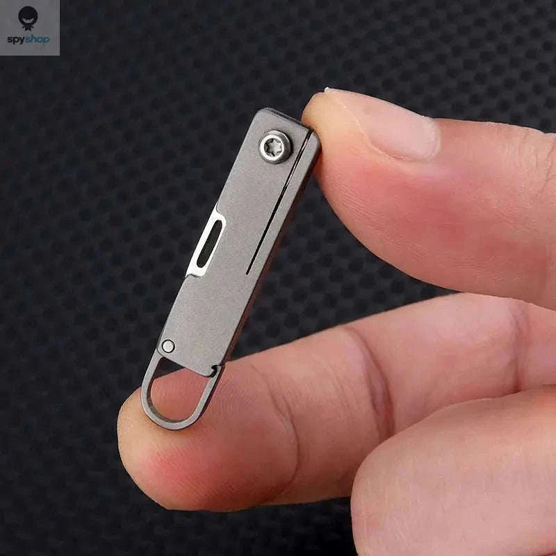 Mini Titanium Folding Knife for Everyday Carry and Quick Cuts-titanium alloy B