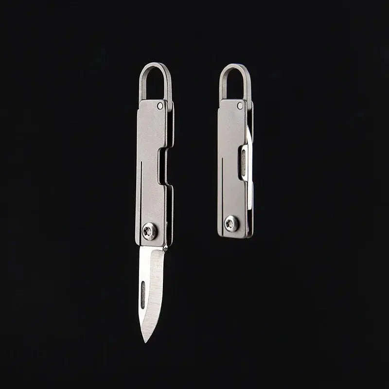 Mini Titanium Folding Knife - Portable EDC Tool-titanium alloy B