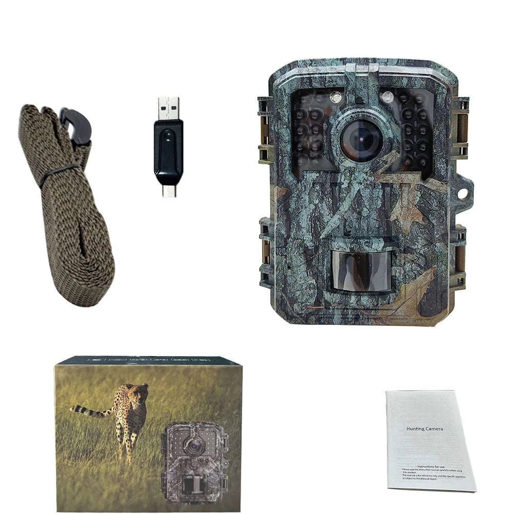 Mini Trail Camera 1080P Night Vision Wildlife Hunting Camera-DL003 None card
