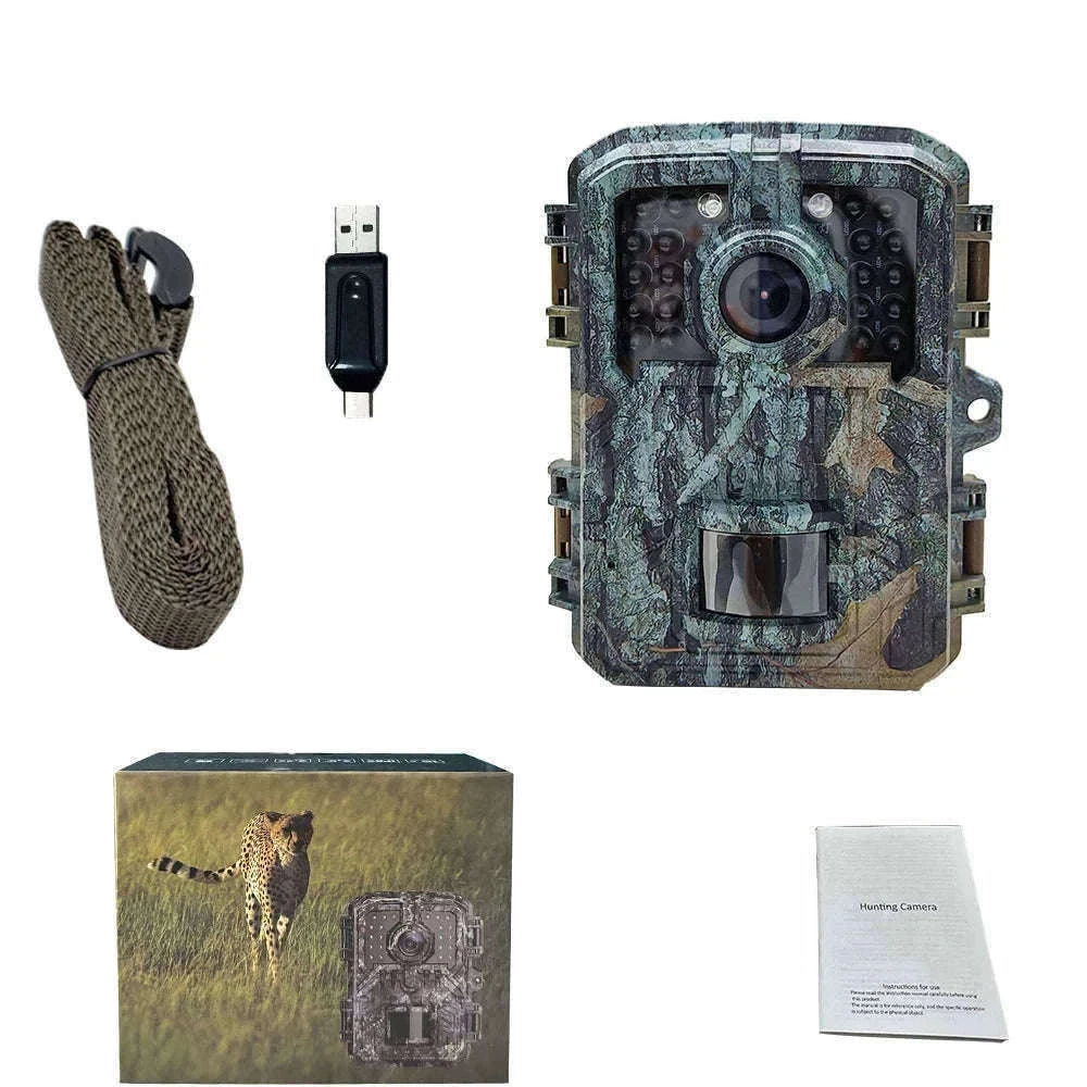 Mini Trail Camera 1080P Night Vision Wildlife Hunting Camera-DL003 None card
