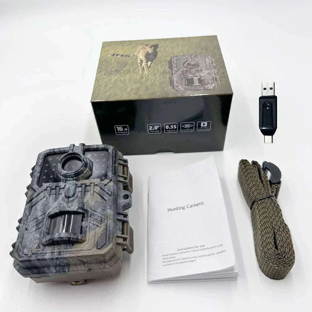 Mini Trail Camera 1080P Night Vision Wildlife Hunting Camera-DL003 None card
