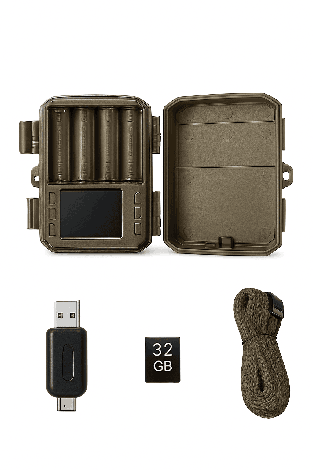 Mini Trail Camera 1080P Night Vision Wildlife Hunting Camera-DL003 None card