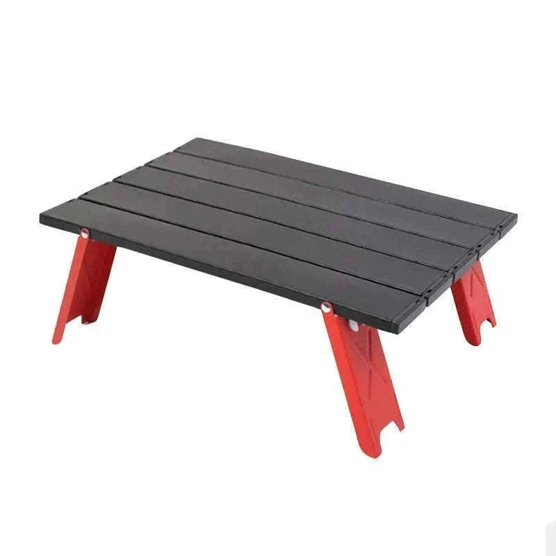 Mini Ultralight Camping Table for Easy Outdoor Setup-Silvery