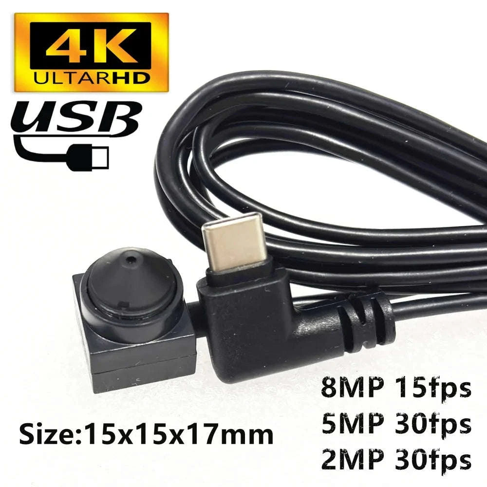 Mini USB 1080P HD Webcam Camera Module, 2m Cable-8MP type-c