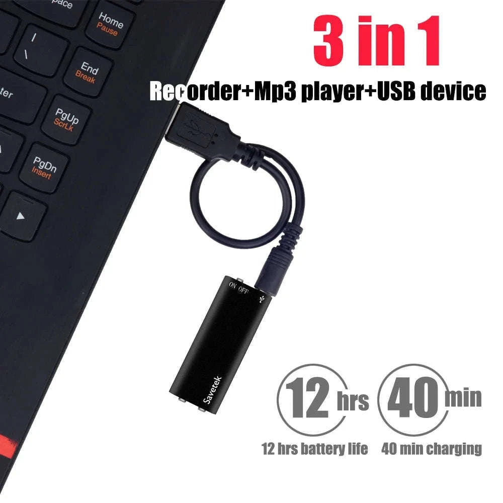 Mini USB Pen Voice Activated Audio Recorder-China Mainland / 32 GB