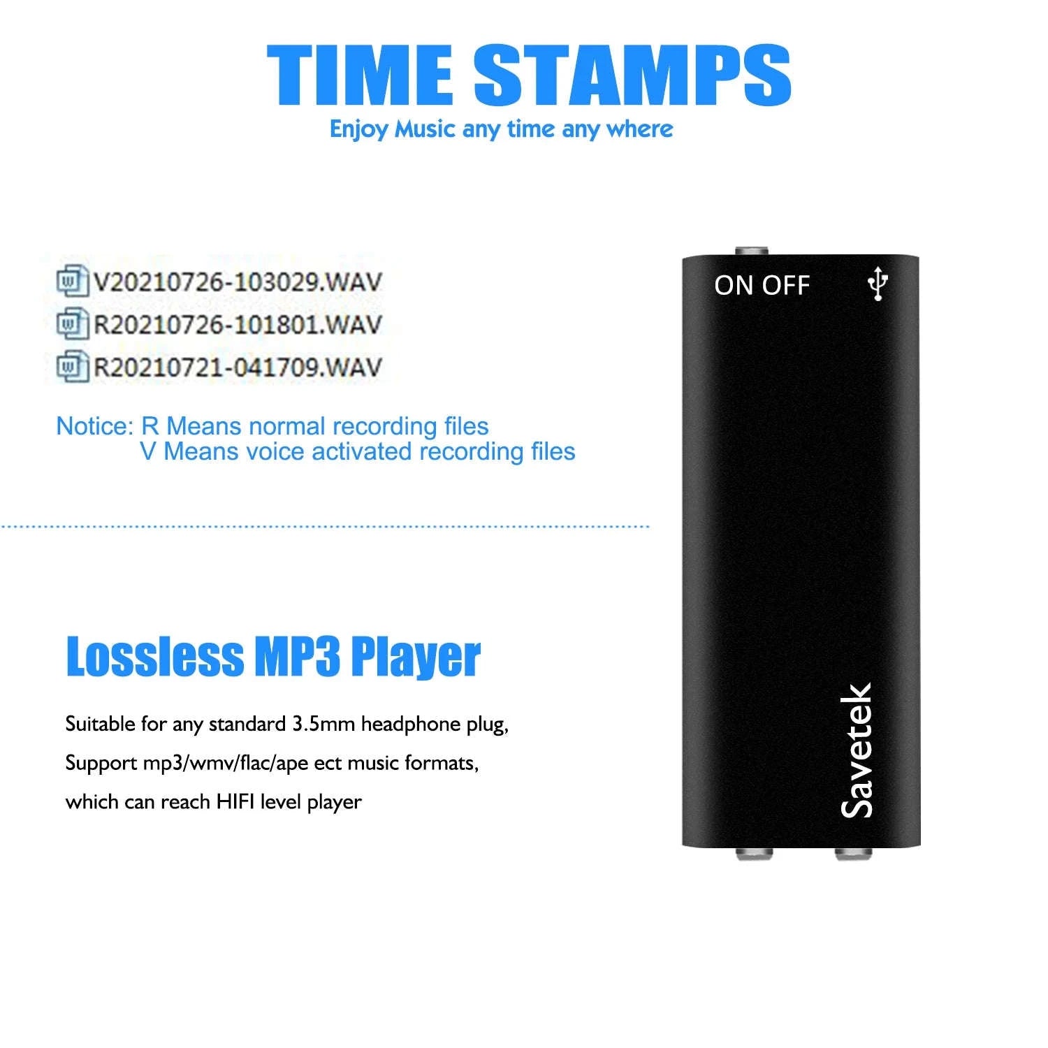 Mini USB Pen Voice Activated Digital Audio Recorder-China Mainland / 32 GB