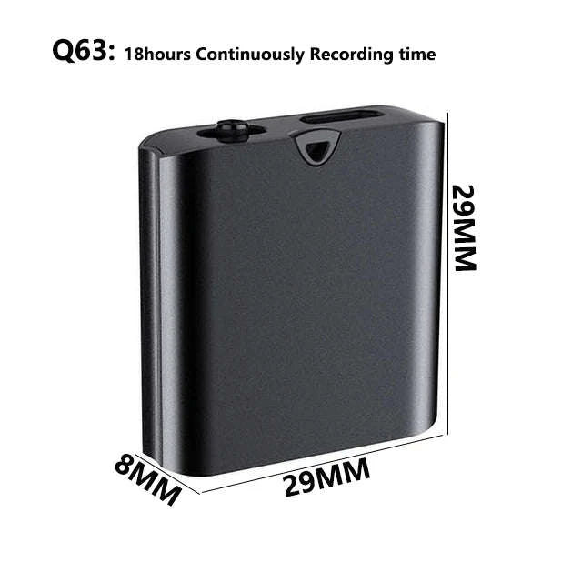 Mini Voice Activated Audio Recorder USB Magnetic 18H Recording-Q2 / 16 GB