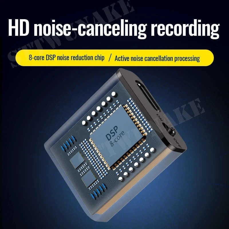 Mini Voice-Activated Digital Recorder with Magnetic Mount and USB-C-With Android OTG / China Mainland / 16 GB