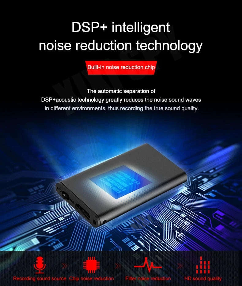 Mini Voice-Activated Digital Recorder with Magnetic Mount and USB-C-With Android OTG / China Mainland / 16 GB