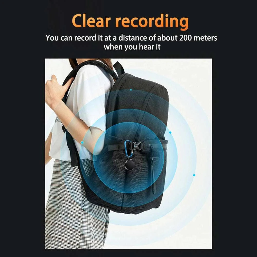 Mini Voice Activated Recorder 8-32GB 20-Hour Audio Dictaphone-Black / 16 GB