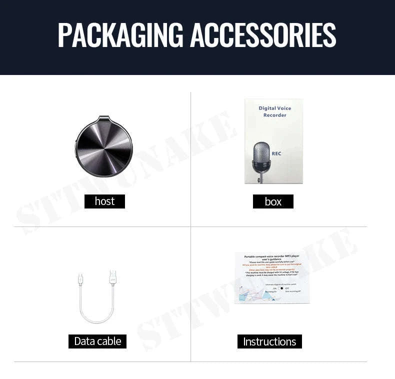 Mini Voice Activated Recorder Necklace Q39-Q39B-Recorder / 16 GB