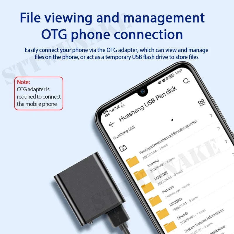 Mini Voice Activated Recorder-No OTG adapter / 16 GB