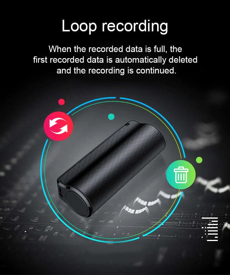 Mini Voice Activated Recorder Q70 – 600h Digital Dictaphone-black / CHINA / 32 GB