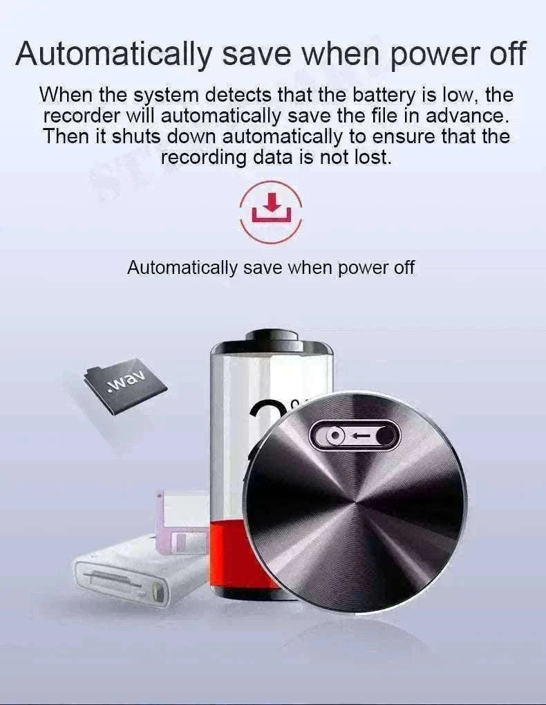 Mini Voice Activated Recorder with Magnet 20H Recording Q37-with iPhone OTG