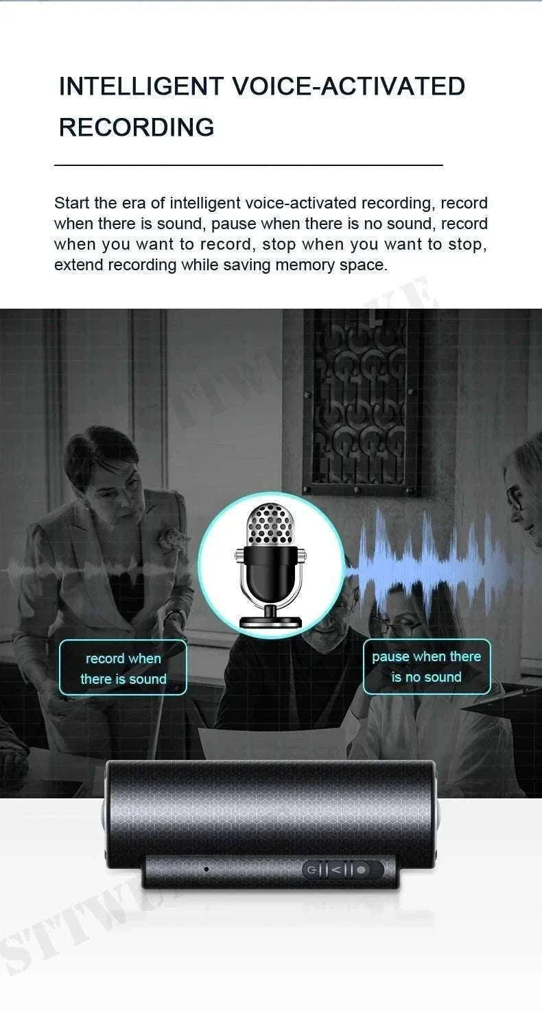 Mini Voice Activated Recorder with Magnet, 500H Recording & 365-Day Standby-with  Android OTG / 64 GB