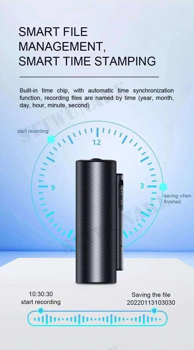 Mini Voice Activated Recorder with Magnet, 500H Recording & 365-Day Standby-with  Android OTG / 64 GB