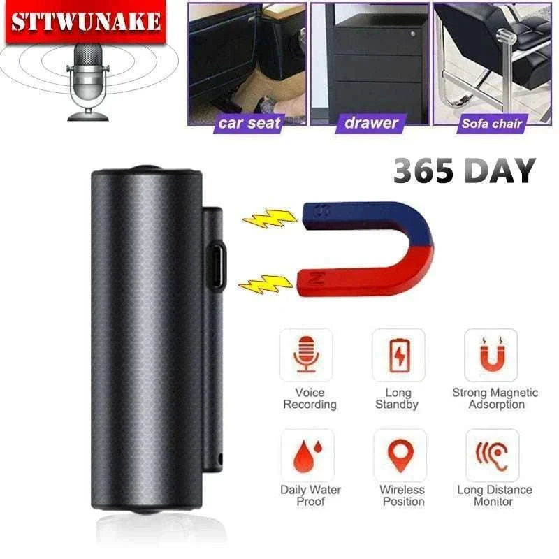 Mini Voice Activated Recorder with Magnet, 500H Recording & 365-Day Standby-with  Android OTG / 64 GB