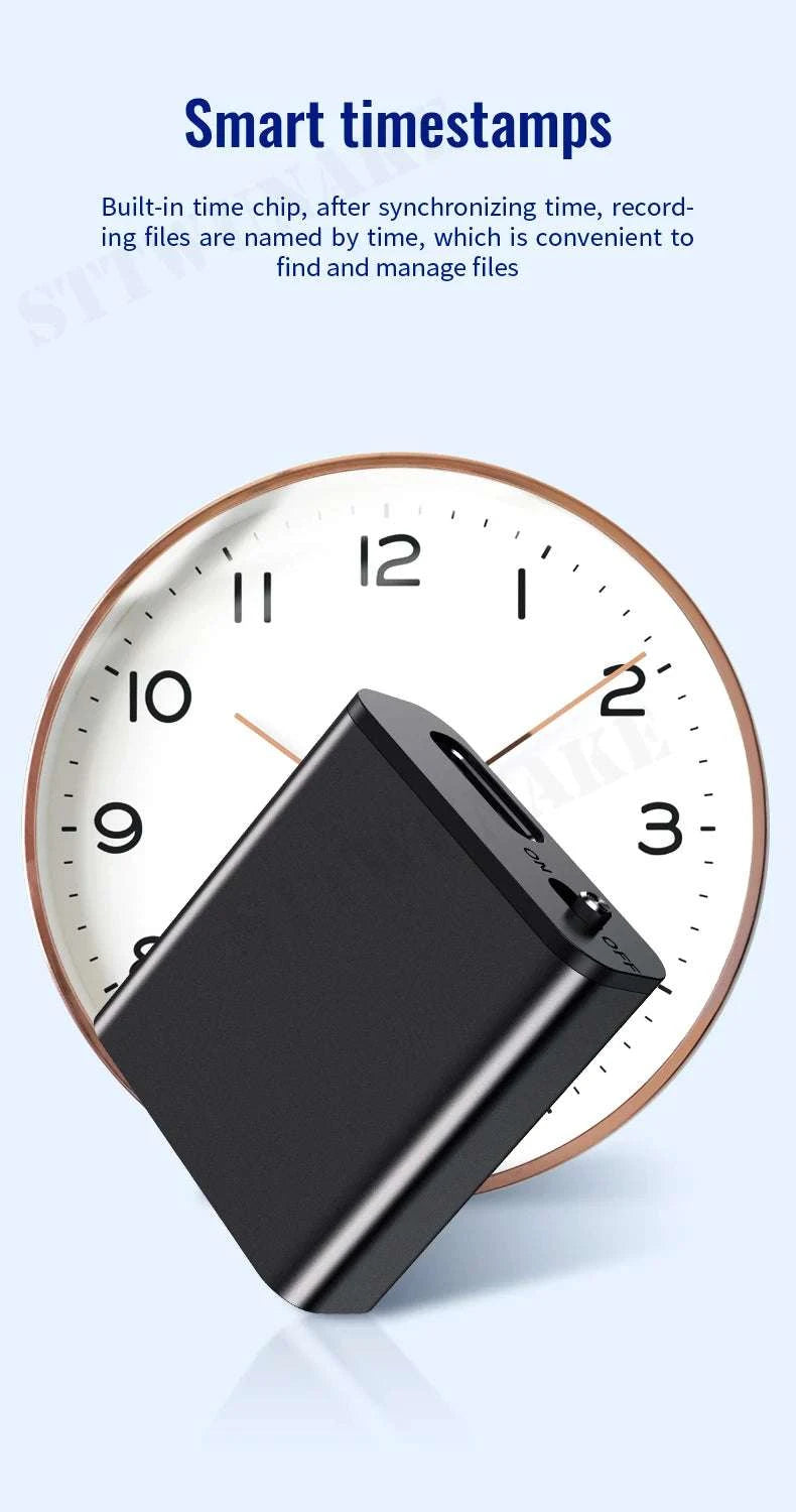 Mini Voice Activated Recorder with Magnet & One-Click Recording-Q8 / 16 GB