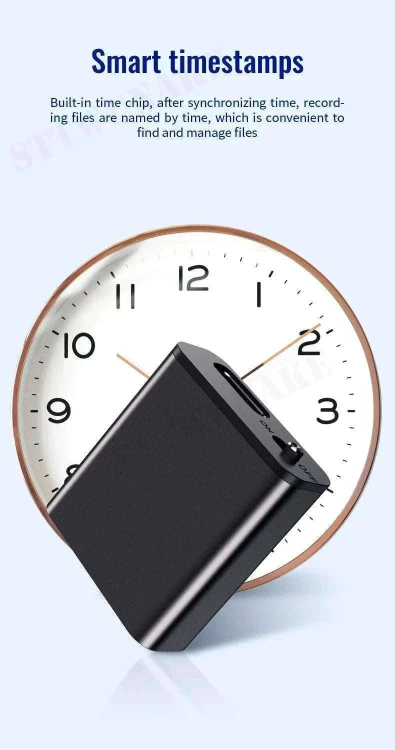 Mini Voice Activated Recorder with Magnet & One-Click Recording-Q8 / 16 GB