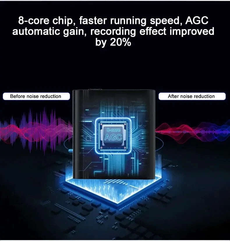 Mini Voice Activated Recorder with OTG Mobile Connectivity-L12 with Android OTG / 64 GB